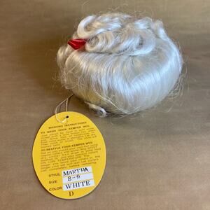 Kemper Originals Martha Doll Wig Size 8-9 Powder White Updo w/Tag